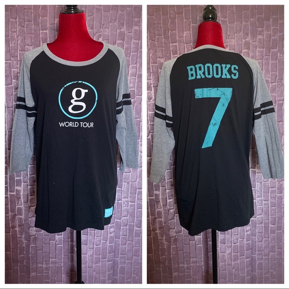 Garth Brooks Tops - Garth Brooks Baseball Jersey Concert Tee